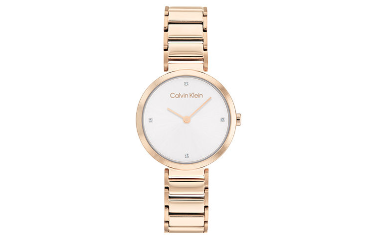 

Calvin Klein Часы Wrist Watch Quartz Movement Stainless Steel Strap Pink Watch Dial Women's Watch Box Available For Purchase
