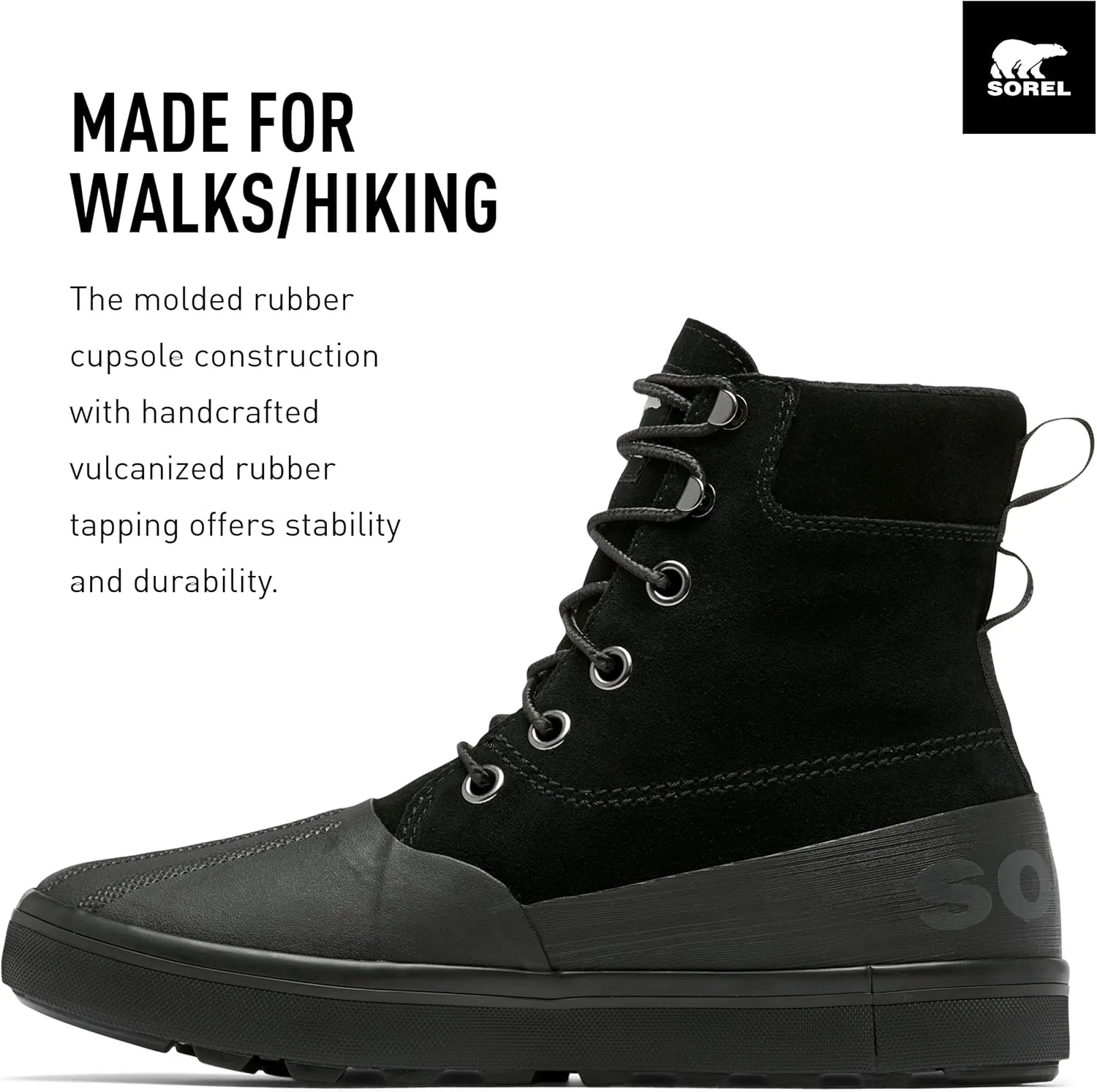 Мужские ботинки Sorel Cheyanne Metro II WP, Black Jet — фото 4