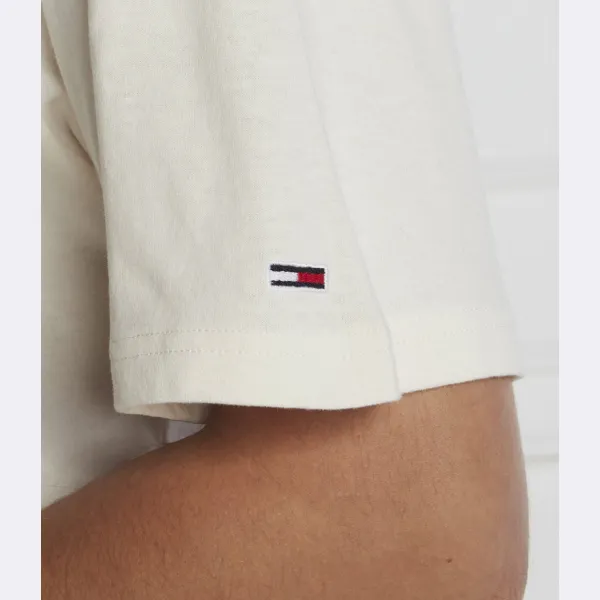 Роскошная университетская футболка свободного кроя Tommy Hilfiger, белый — фото 4
