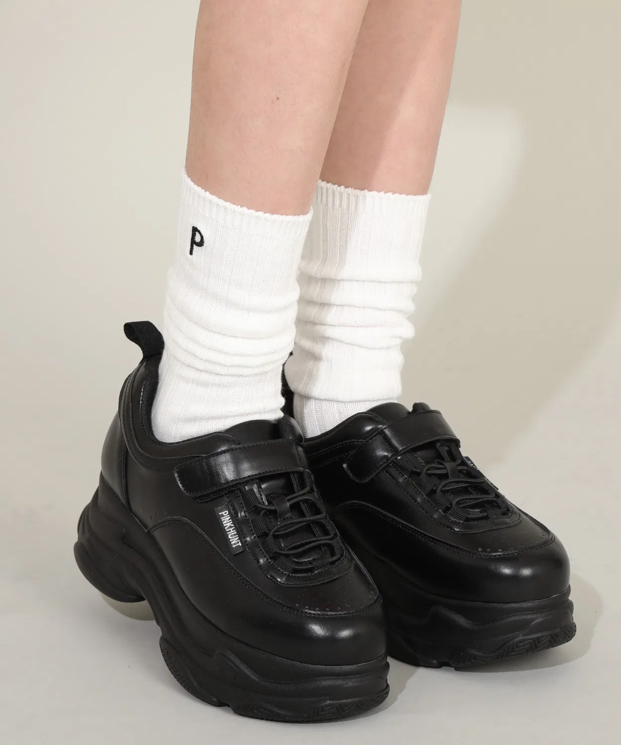 Носки PINKHUNT rib crew socks зелёные — фото 4
