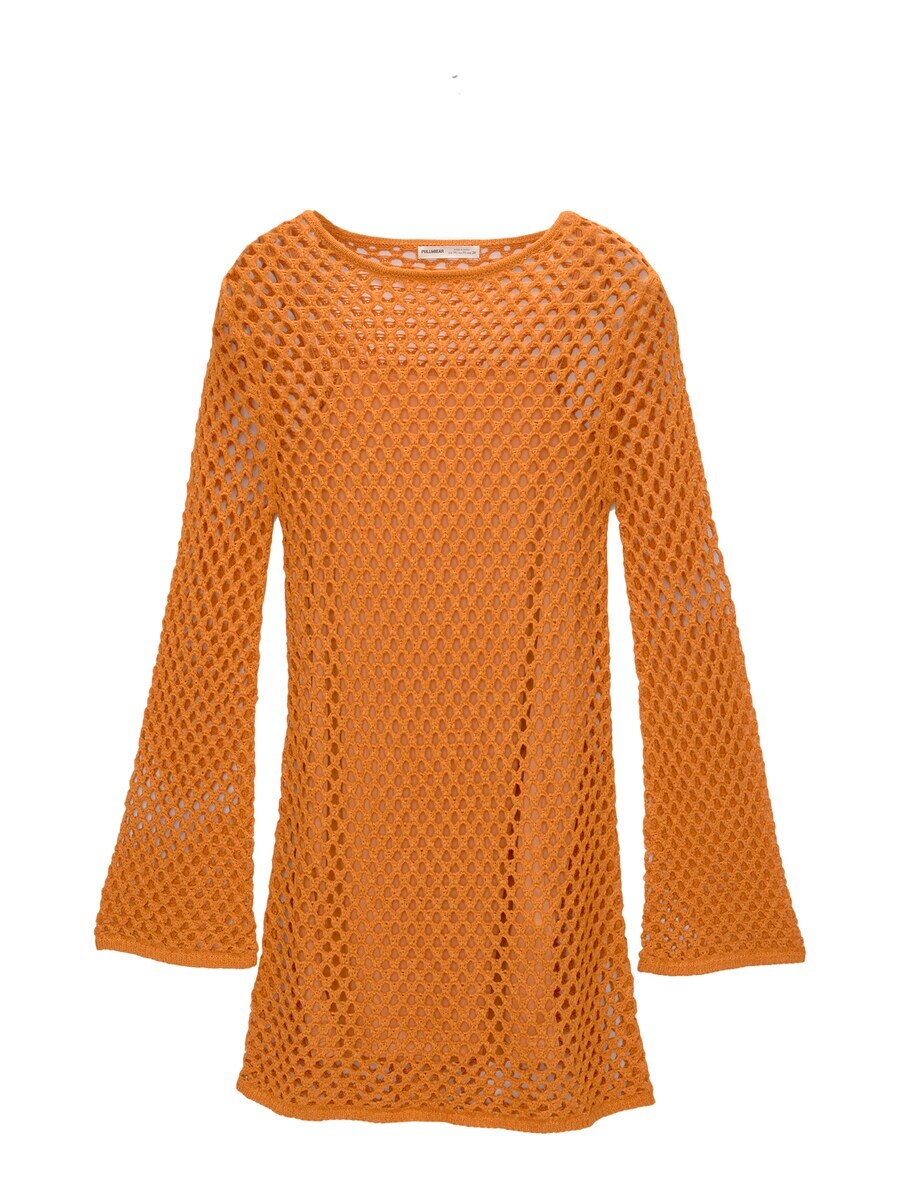

Вязаное платье Pull&Bear Knitted dress, оранжевый
