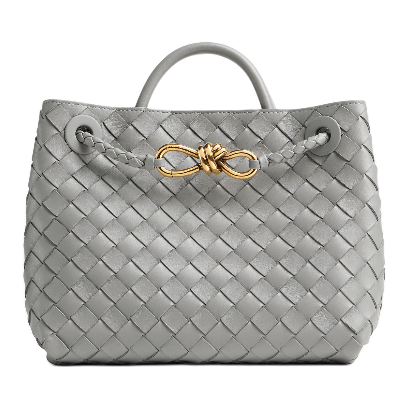 

Плечевая сумка Intrecciato из овечьей кожи, через плечо, женская серебристая Bottega Veneta