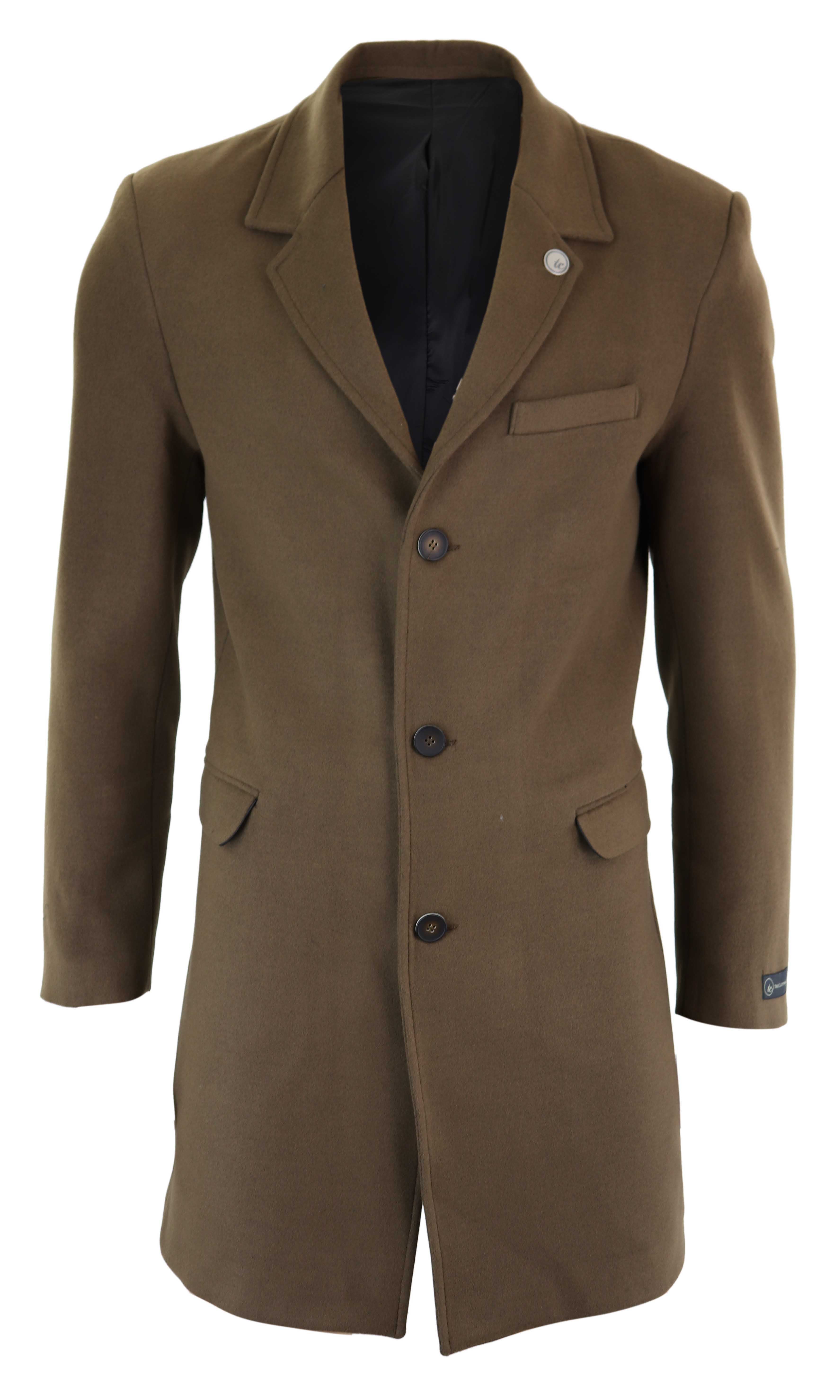 

Длинное шерстяное пальто Peaky Blinders TruClothing, коричневый
