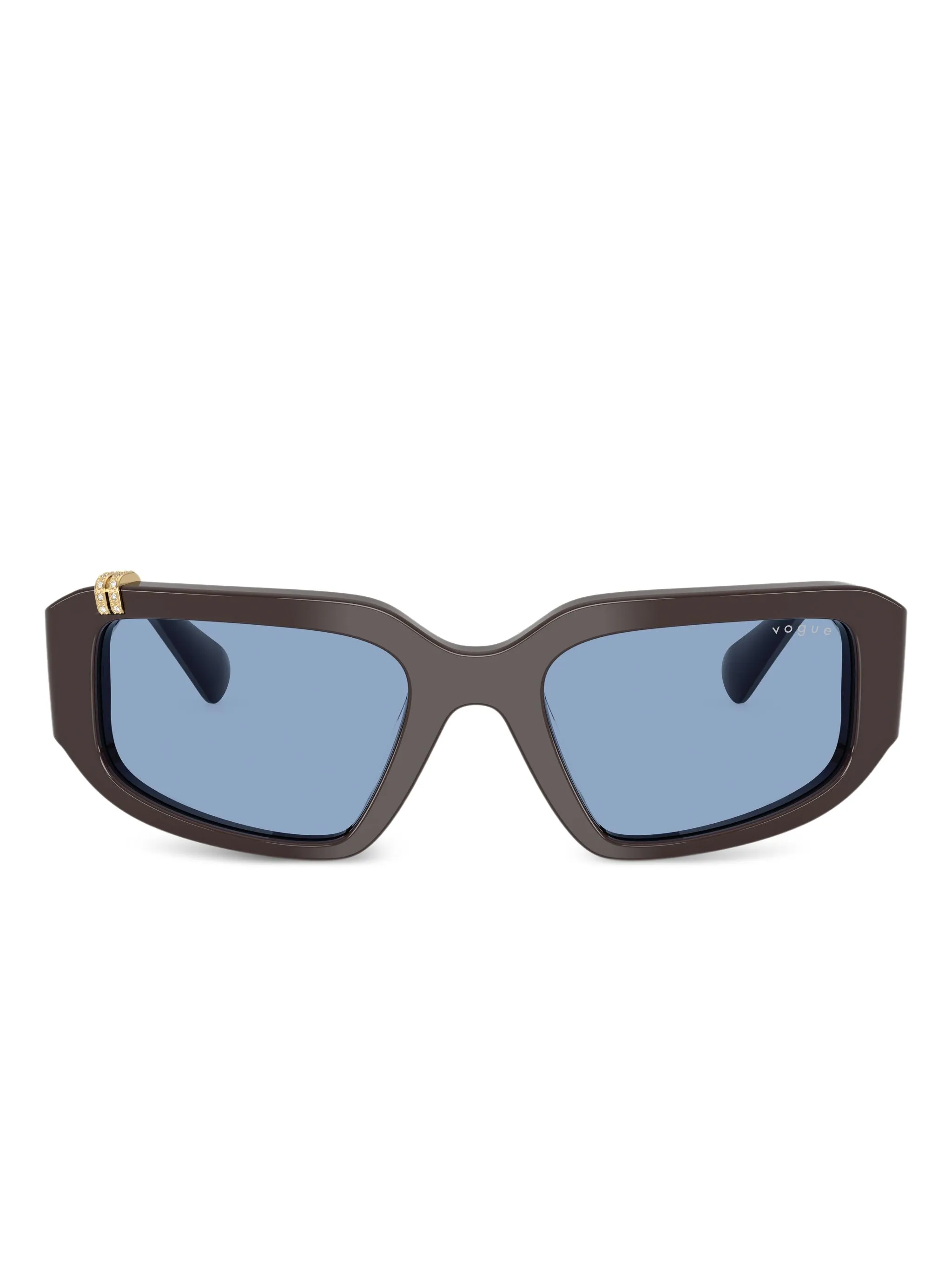 

Декорированные солнцезащитные очки Vogue Eyewear, коричневый