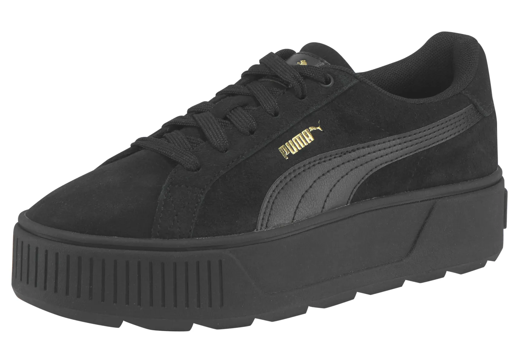 

Кроссовки PUMA "КАРМЕН", цвет Puma Black- Puma Team Gold