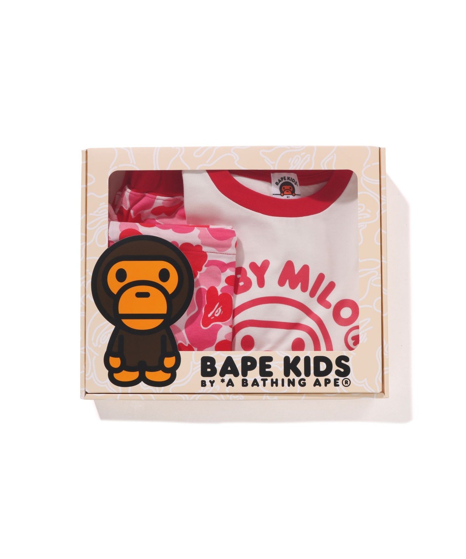 Детский подарочный набор ABC Camo Baby Milo A Bathing Ape, PINK — фото 2