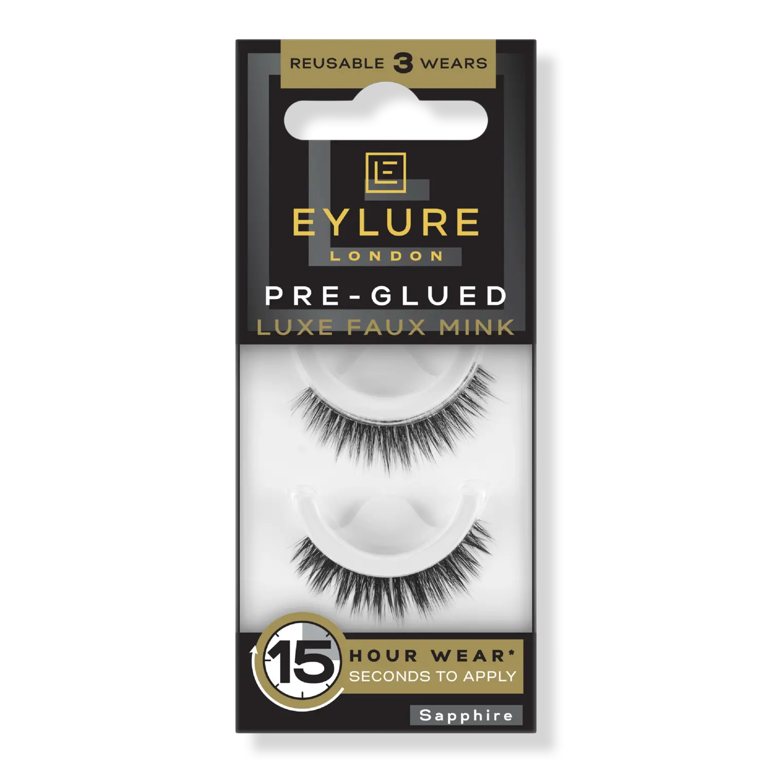 

Накладные ресницы из искусственной норки класса люкс, цвет сапфир. Eylure