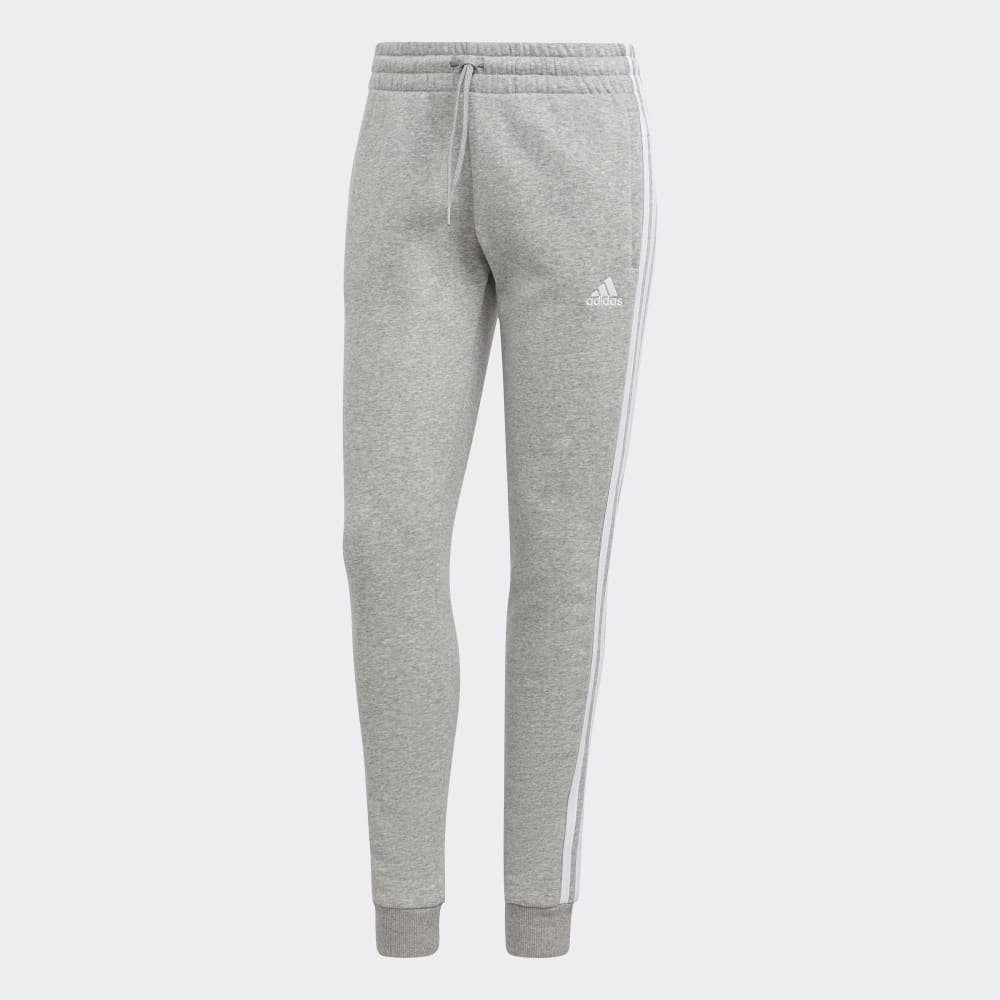 

Спортивные брюки Adidas Essentials 3-Stripes Fleece Pants, цвет Medium Grey Heather/White