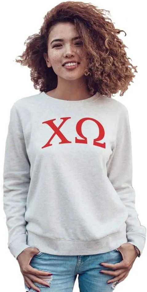 

Chi Omega Chi O арочный свитшот с греческими буквами Greekgear