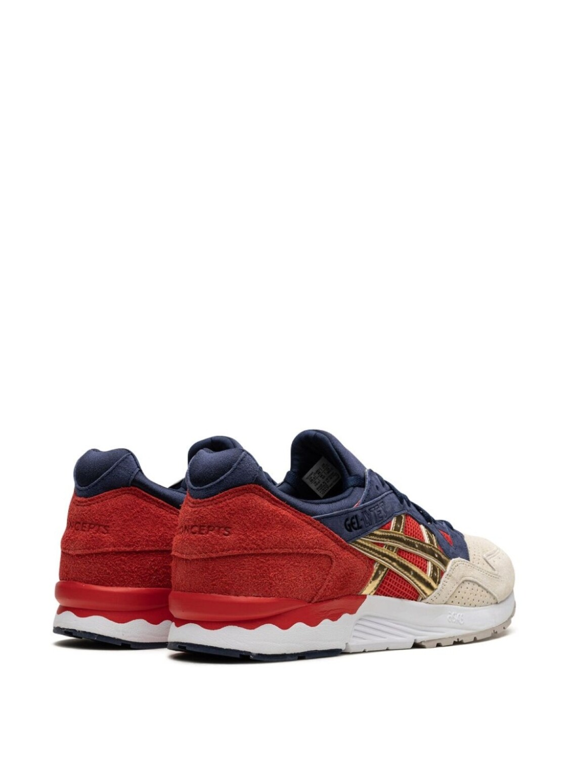Кроссовки Gel Lyte 5 Libertea из коллаборации с Concepts ASICS, красный — фото 3