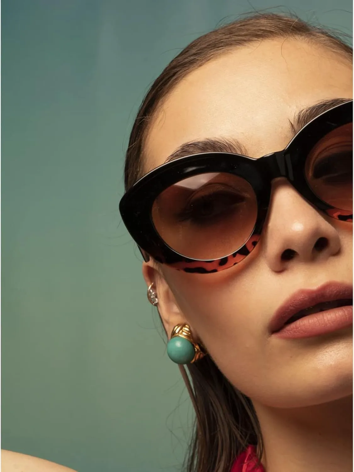 

Солнцезащитные очки AIEYEZO Oversized Cat Eye для женщин, милые овальные очки в толстой оправе в стиле «кошачий глаз», стильные ретро-очки, Black Leopard