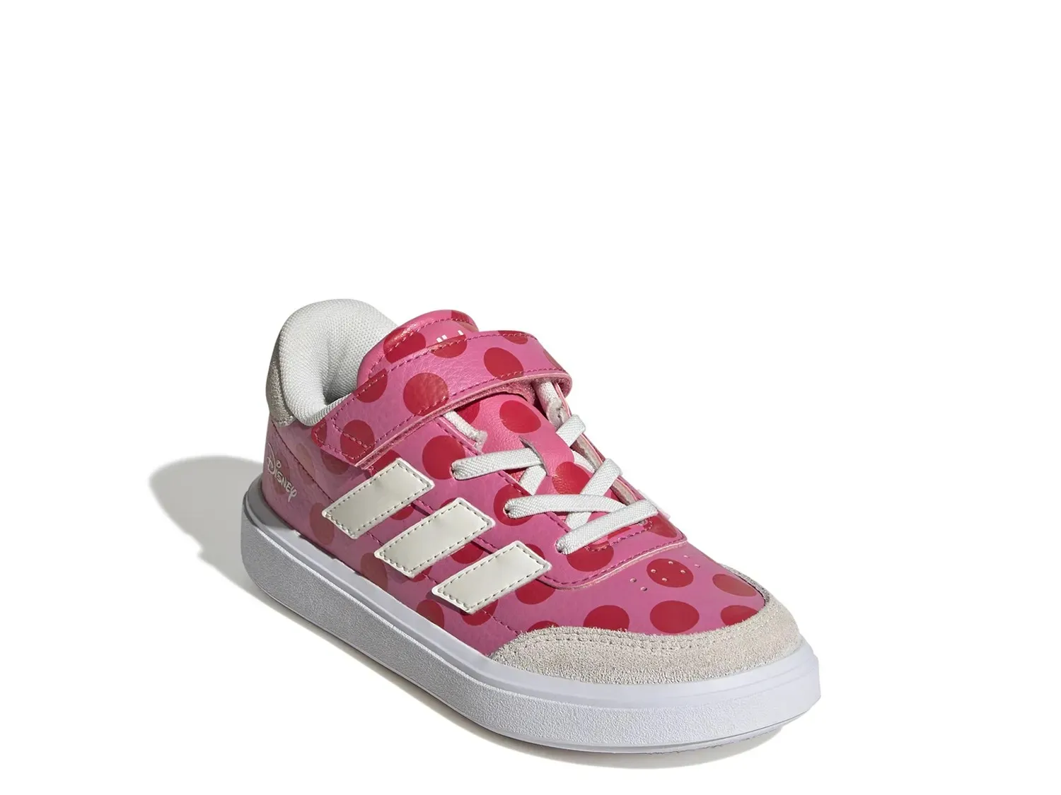 

Кроссовки Adidas x Minnie Mouse Courtblock — детские, розовые/красные