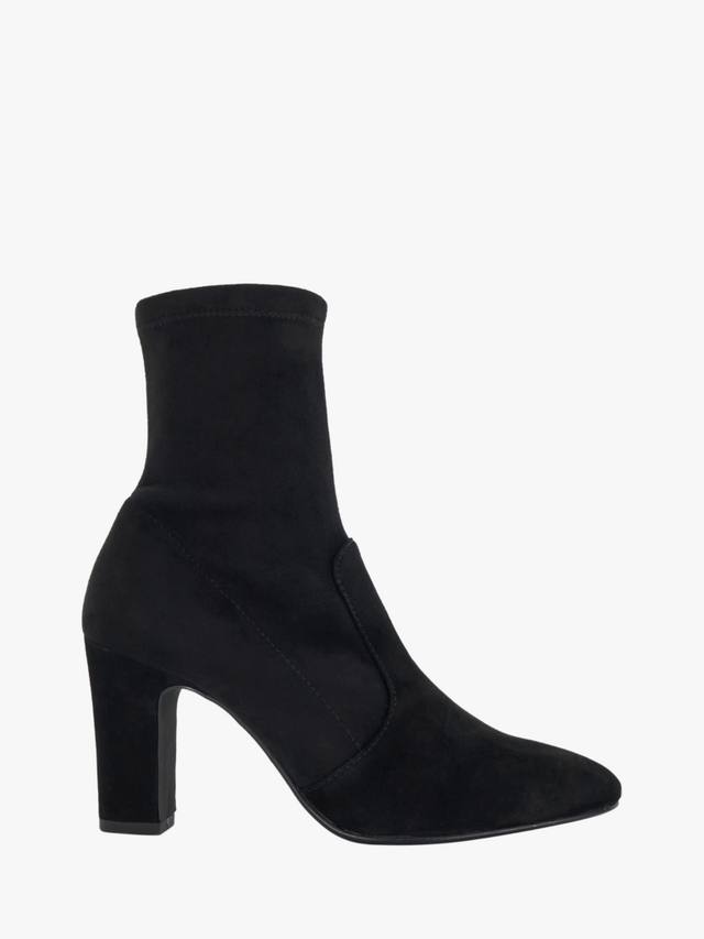 Optilly Wide Fit замшевые туфли-носки с миндалевидным носком Dune London, Black