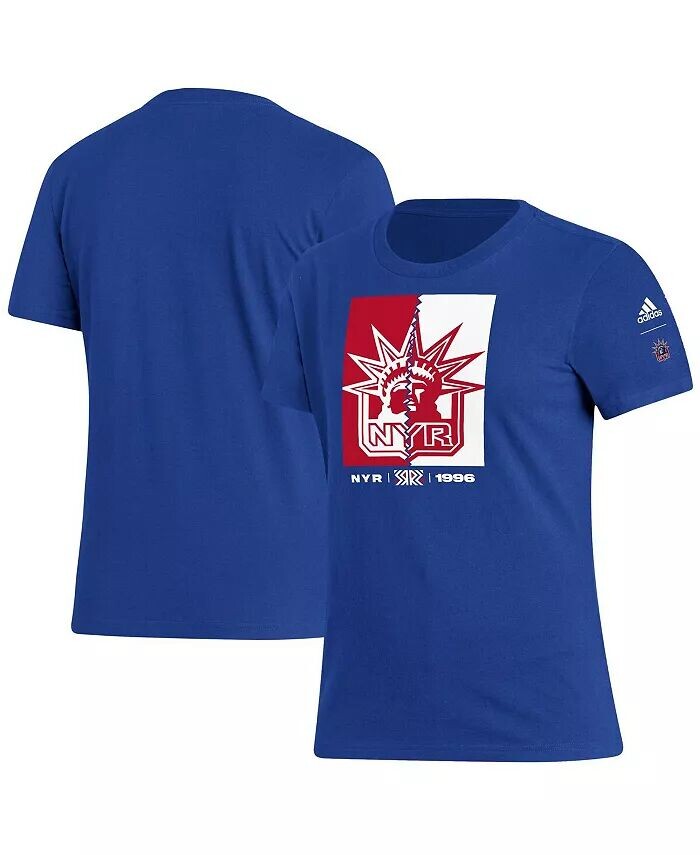 

Женская футболка Playmaker Royal New York Rangers Reverse Retro 2.0 Adidas