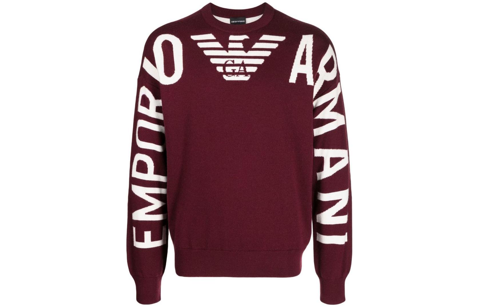 

EMPORIO ARMANI Мужской красный свитер FW22
