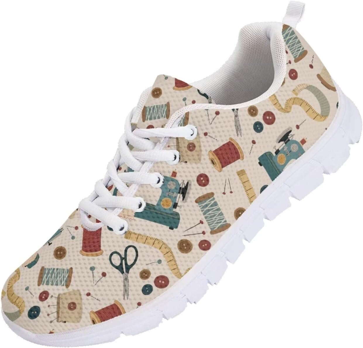 

Мужские кроссовки Funnydude Funny Print для прогулок, тенниса, легкие повседневные кеды для спортзала, путешествий и работы, Cartoon Sewing Print