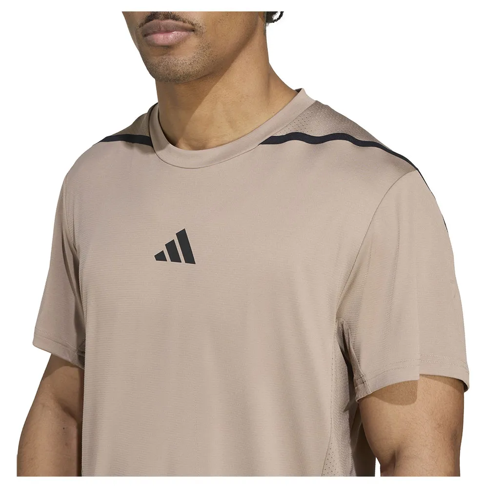 Футболка с коротким рукавом adidas Designed For Training Pro-Series, бежевый — фото 4