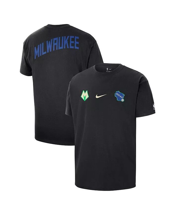 

Мужская черная футболка Milwaukee Bucks 2023/24 City Edition Courtside Max90 Nike