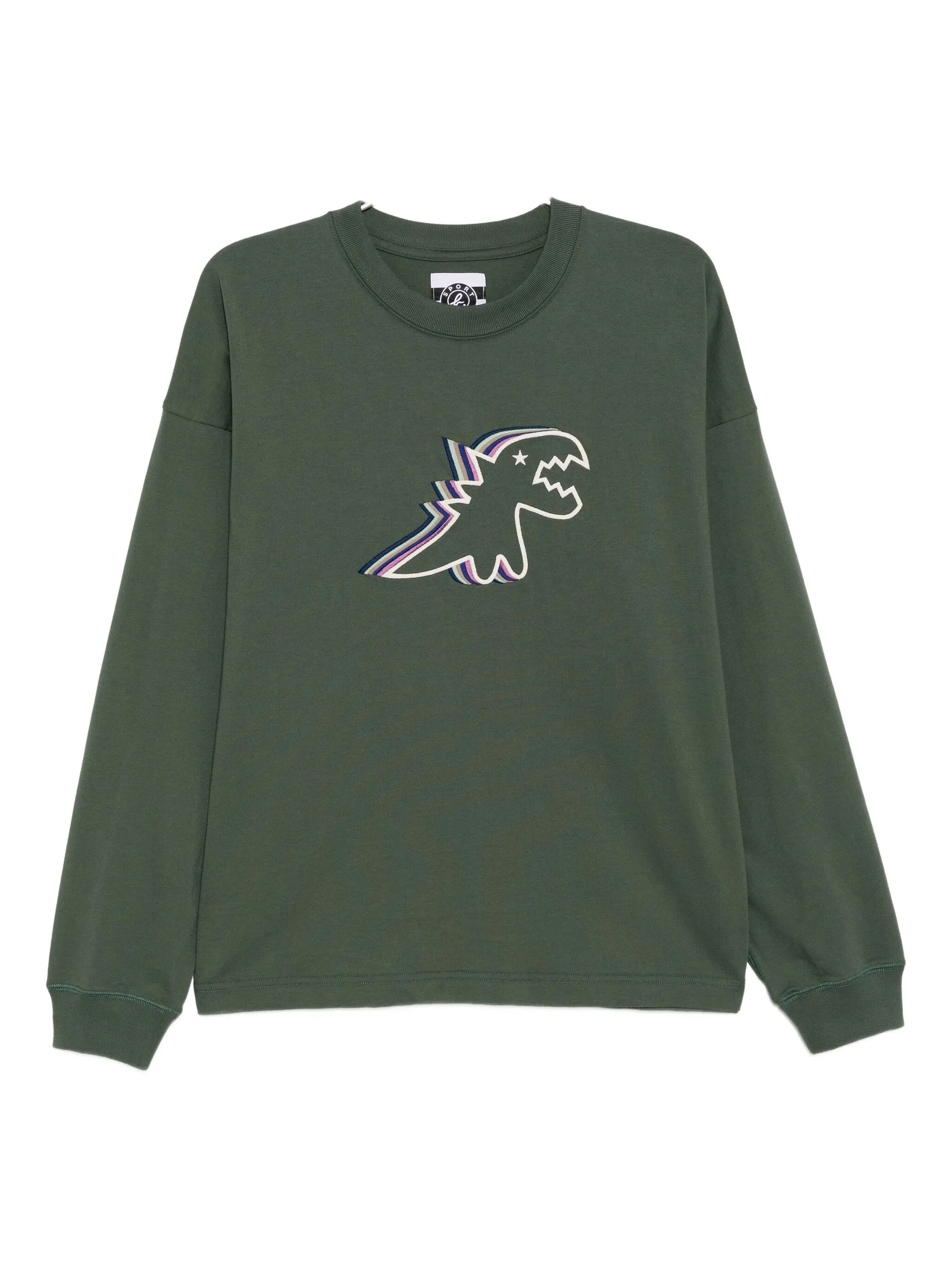 

Футболка с вышивкой Dino Sport B. By Agnès B., зеленый