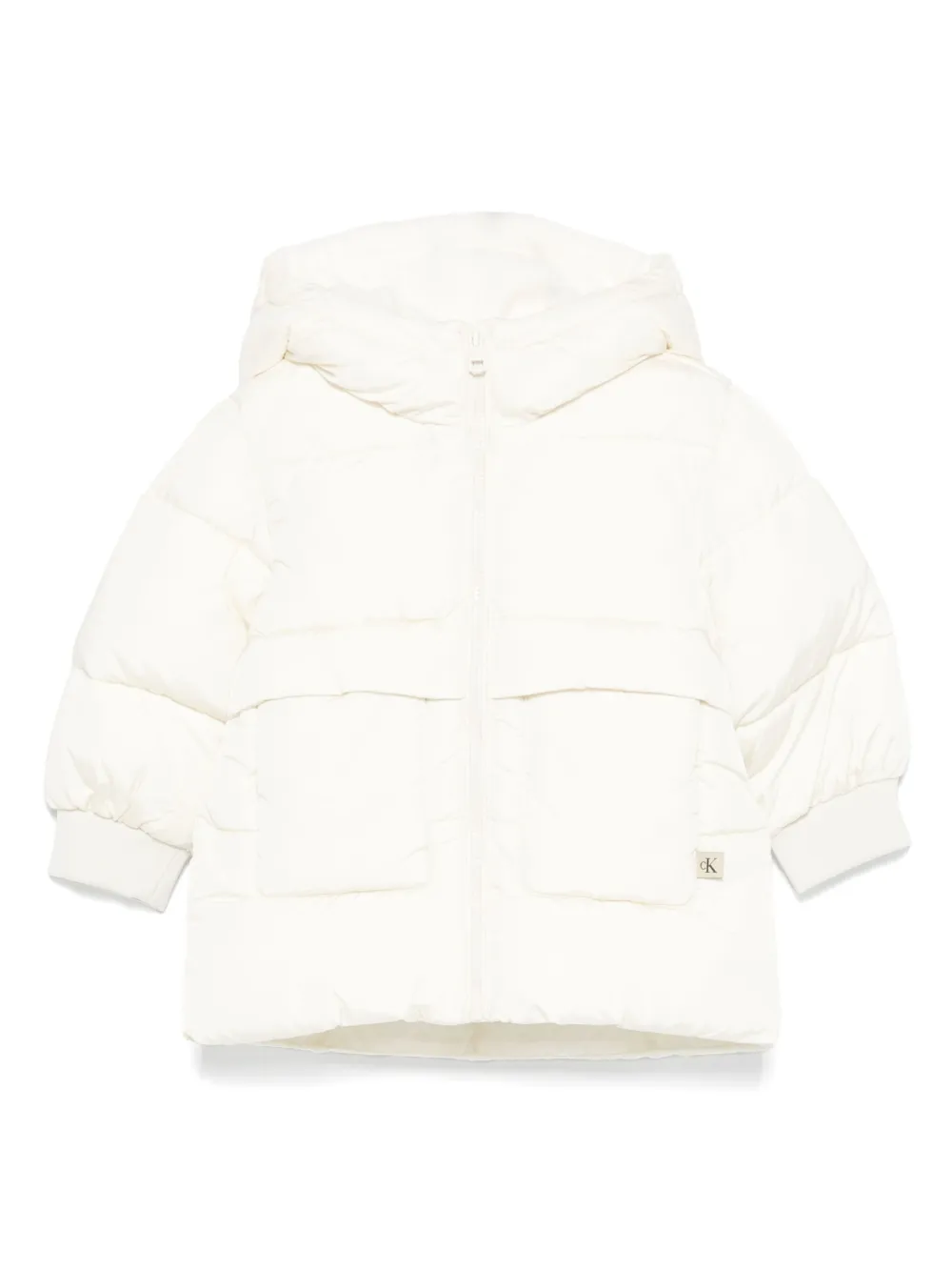 

Стеганая куртка Calvin Klein Kids, белый