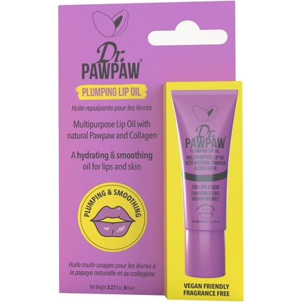 

Бальзам для губ Dr.PAWPAW Plumping Lip Oil with Natural Pawpaw for Visibly Plumped, Glossy, Irresistible Lips 8ml