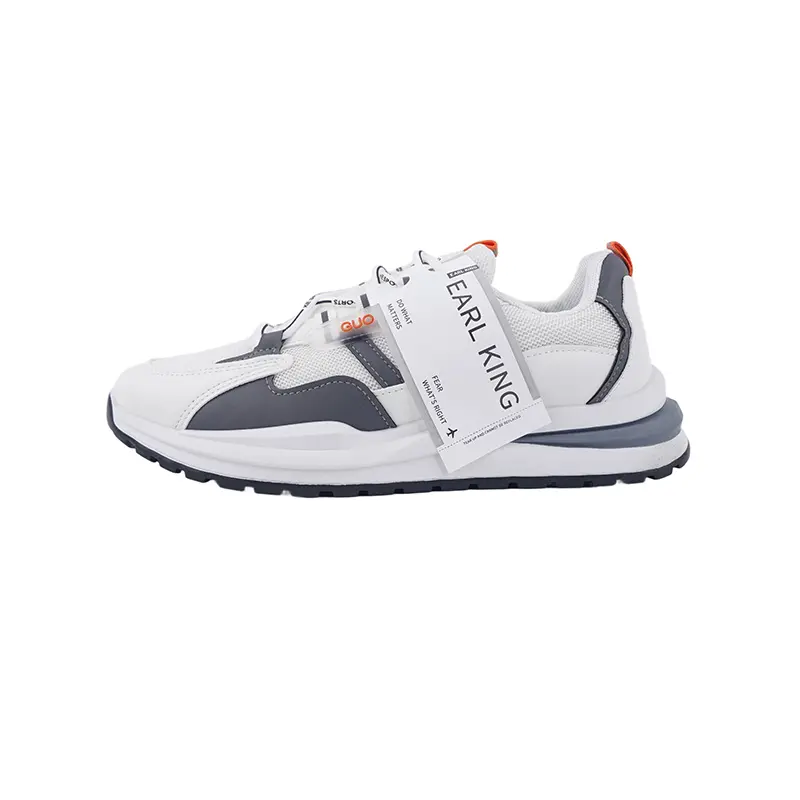 

Earl king Амортизирующие износостойкие низкие кеды мужские бело-серые, цвет White Gray