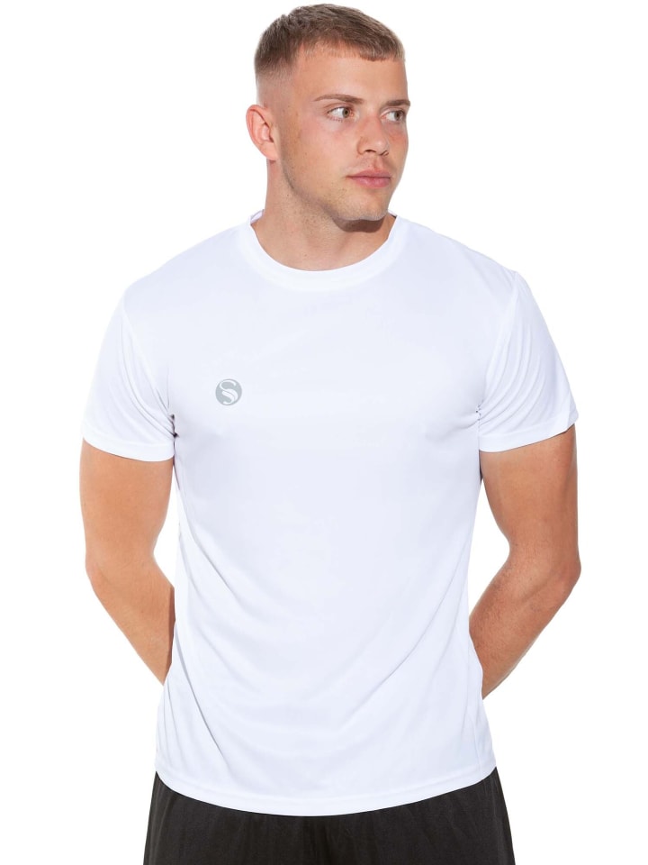 

Спортивная футболка, тренировочная футболка "Бриз" белого цвета Stark Soul