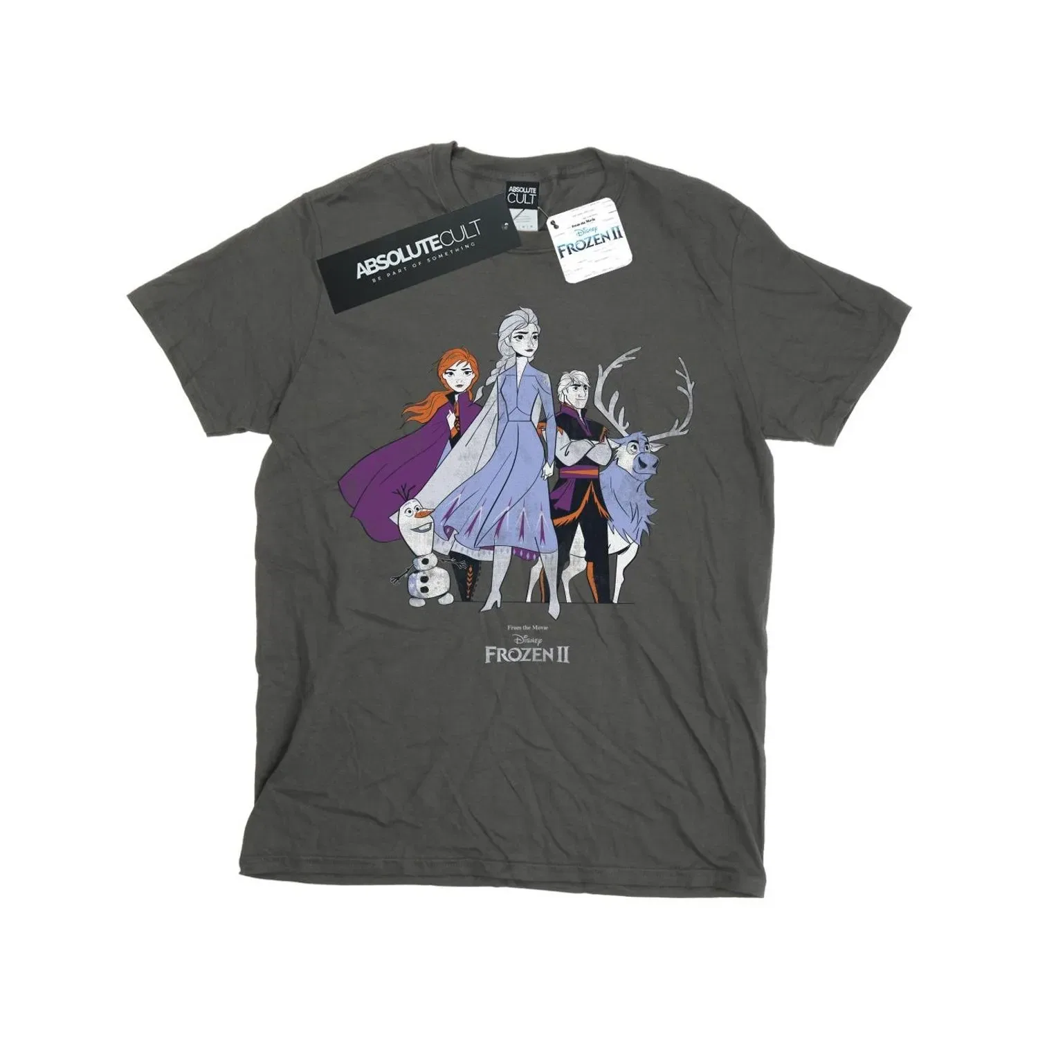 Футболка Frozen 2 Distressed Disney, антрацитовый — фото 2