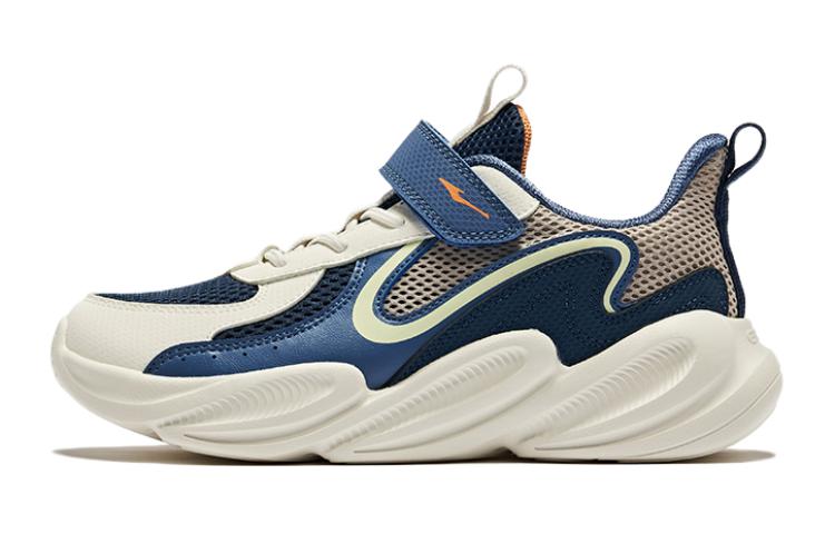 

Устойчивые к скольжению и истиранию низкие детские беговые кроссовки Kids' ERKE KIDS, бежевый/синий