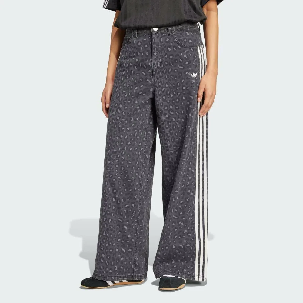 Свободные джинсовые брюки Originals Adidas, multicolor