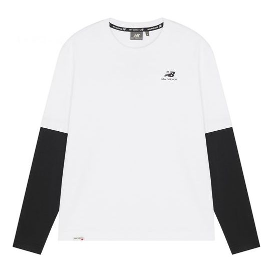 

Футболка New Balance Classic Long Sleeve Tee 'White Black', белый