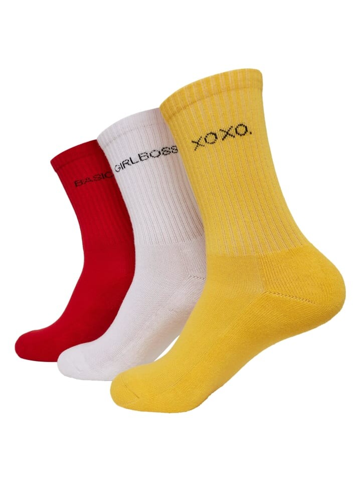 

Носки Urban Classics, цвет yellow/red/white