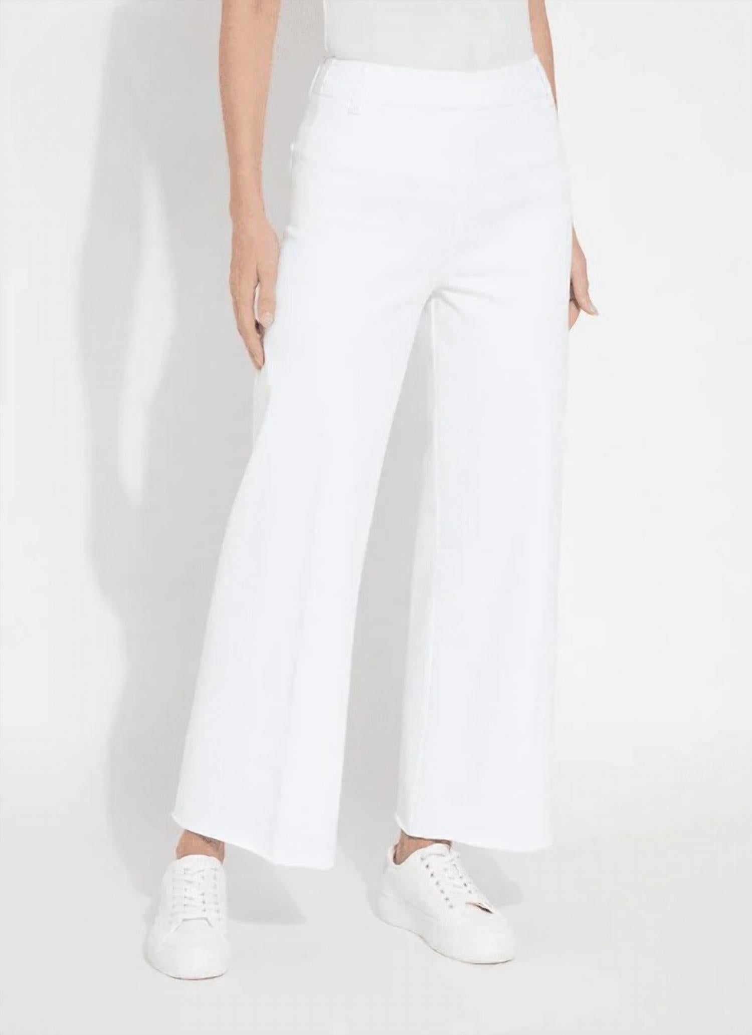 

Эрин Джинсовые брюки с широкими штанинами в белом цвете Lysse