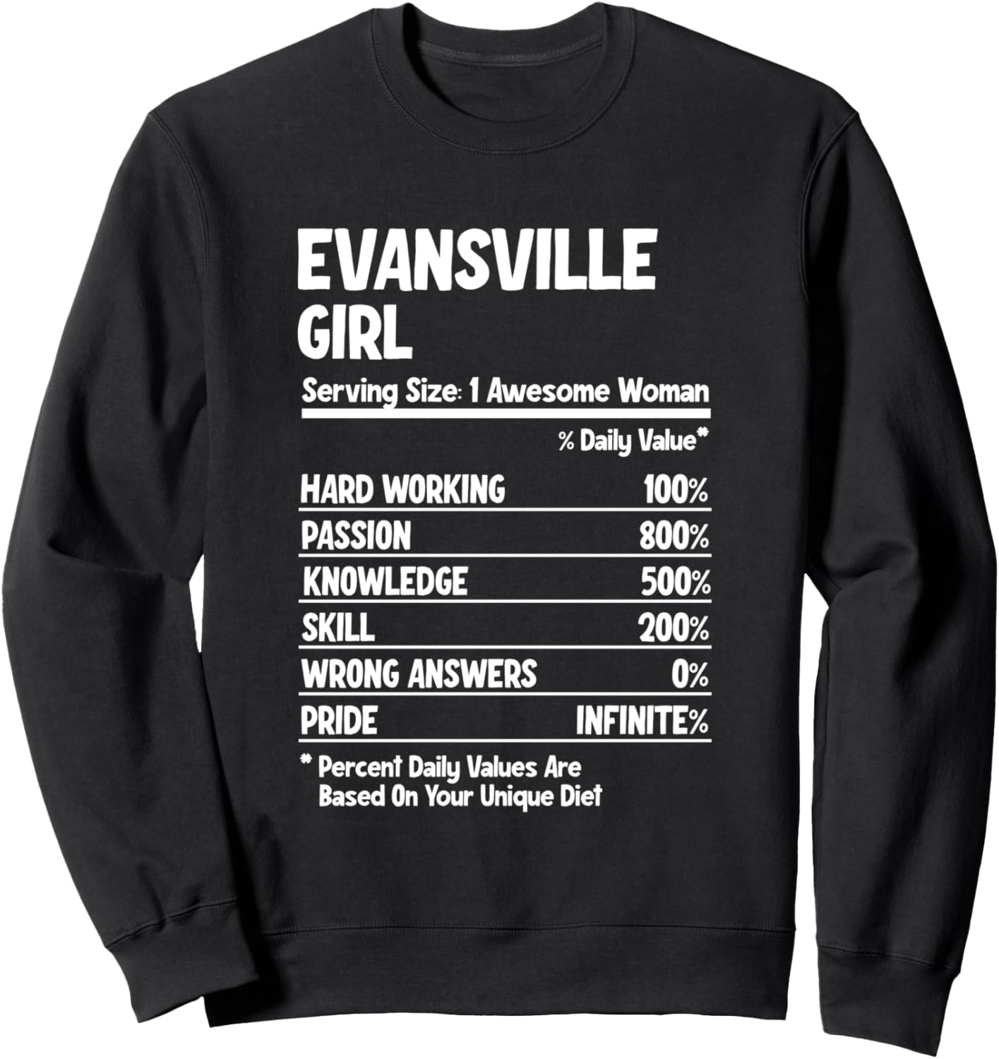 

Толстовка с надписью «Девушка из Эвансвилла» Evansville, черный