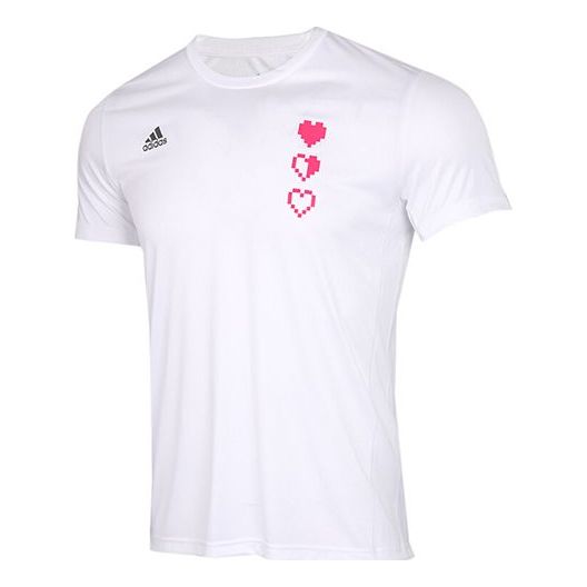 

Футболка 25/7 running sports short-sleeve men white 7 tee Adidas, белый