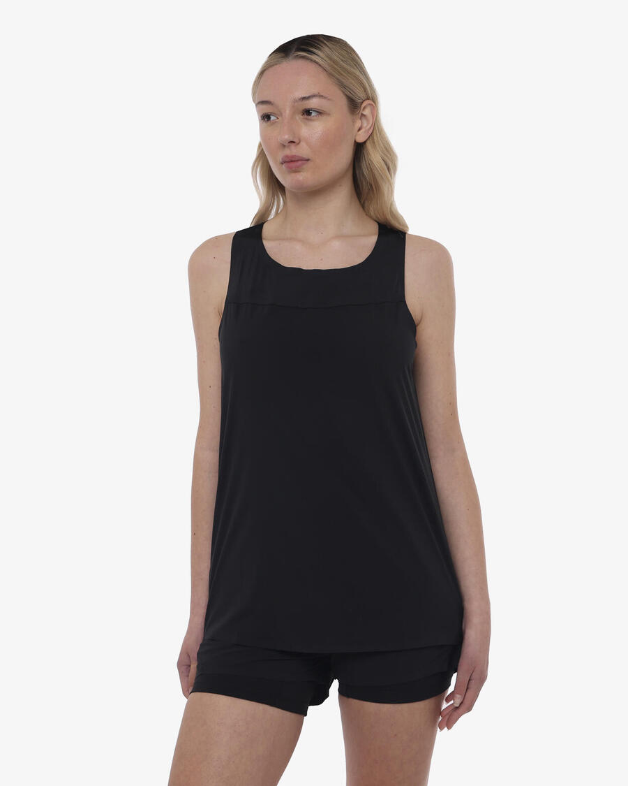 

JAKED Черная синтетическая майка для фитнеса для женщин