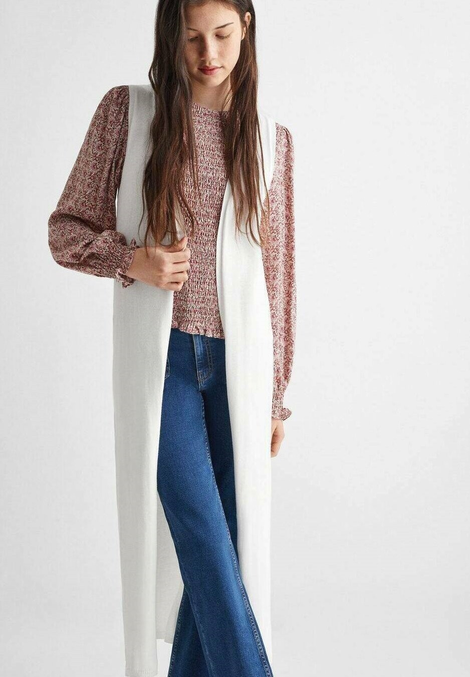 

Жилет VALENTIN Mango Kids, цвет off white