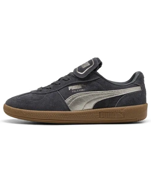 Мужские кроссовки PUMA Palermo Premium Metallic бежевые — фото 2