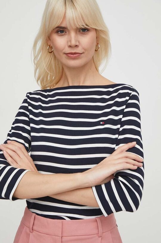 

Хлопок с длинным рукавом Tommy Hilfiger, темно-синий