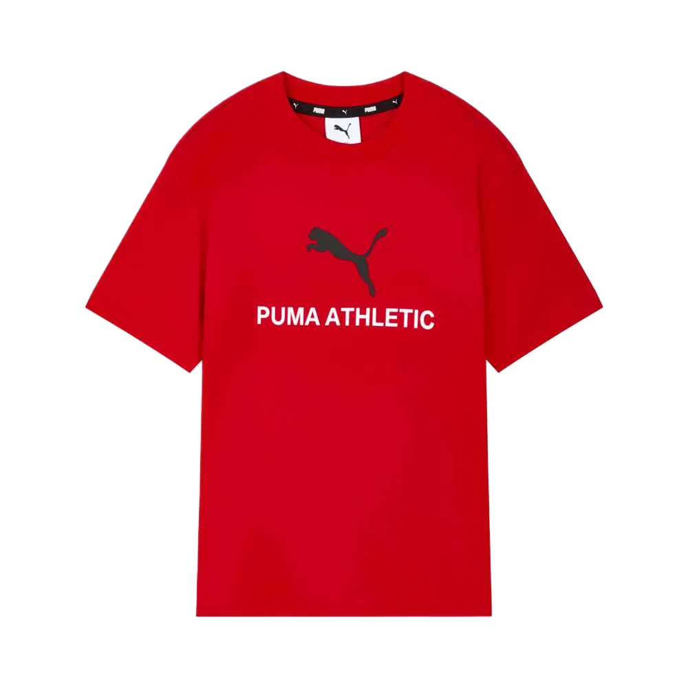 Детская футболка с круглым вырезом PUMA, Red