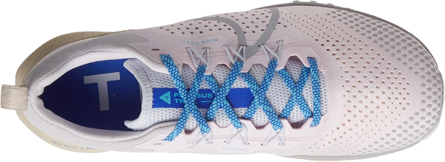 Nike Womens W React Pegasus Trail 4, Pearl Pink Wolf Grey Football Grey — фото 3