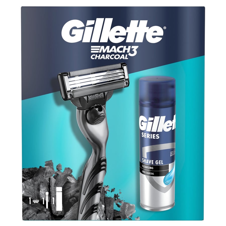 

Набор GILLETTE MACH3 для мужчин бритва Mach3 + гель для бритья