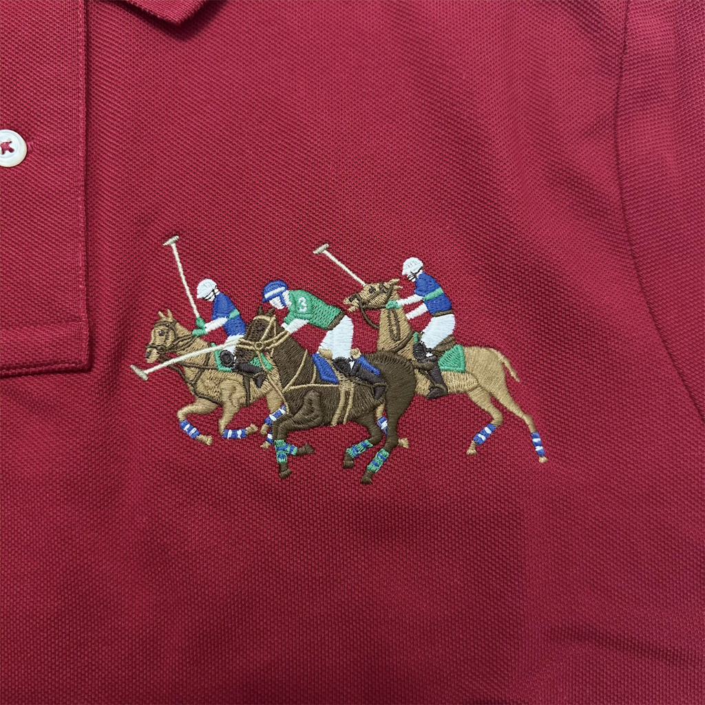 Поло с принтом Polo Pony Polo Ralph Lauren, Красный — фото 4