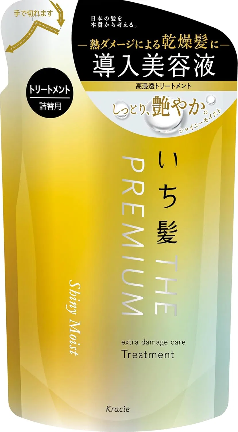 Уход для волос Ichikami The Premium Extra Damage Care 340 мл, блестящий увлажняющий, сменный блок Ichikami