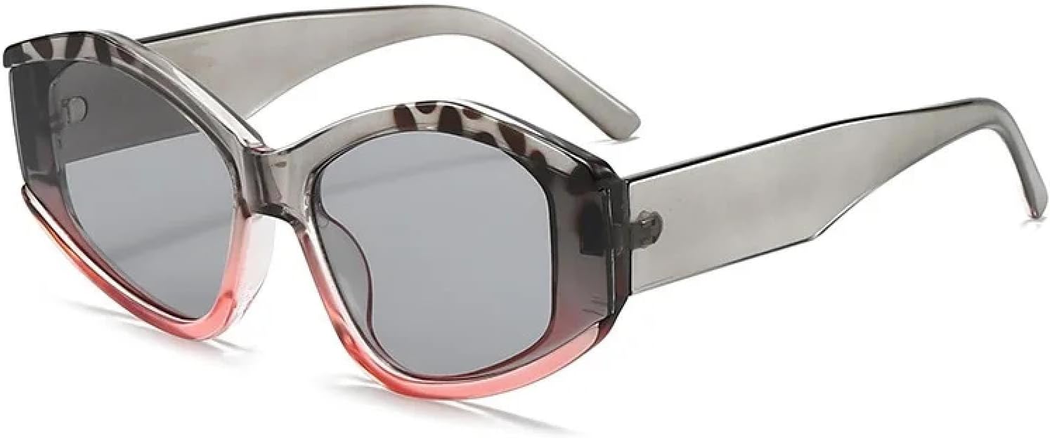 

Солнцезащитные очки с защитой от УФ-излучения UV400 | «Кошачий глаз», многоцветный градиент | для женщин и мужчин, для занятий спортом на открытом воздухе и вождения DSVIGF, Gray