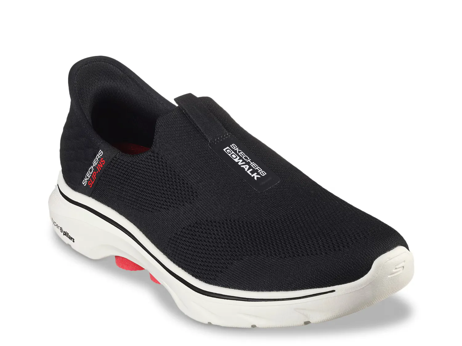 

Кроссовки Hands Free Slip-Ins GO Walk 7 Easy On 2 Slip-On Sneaker Skechers, черный/красный