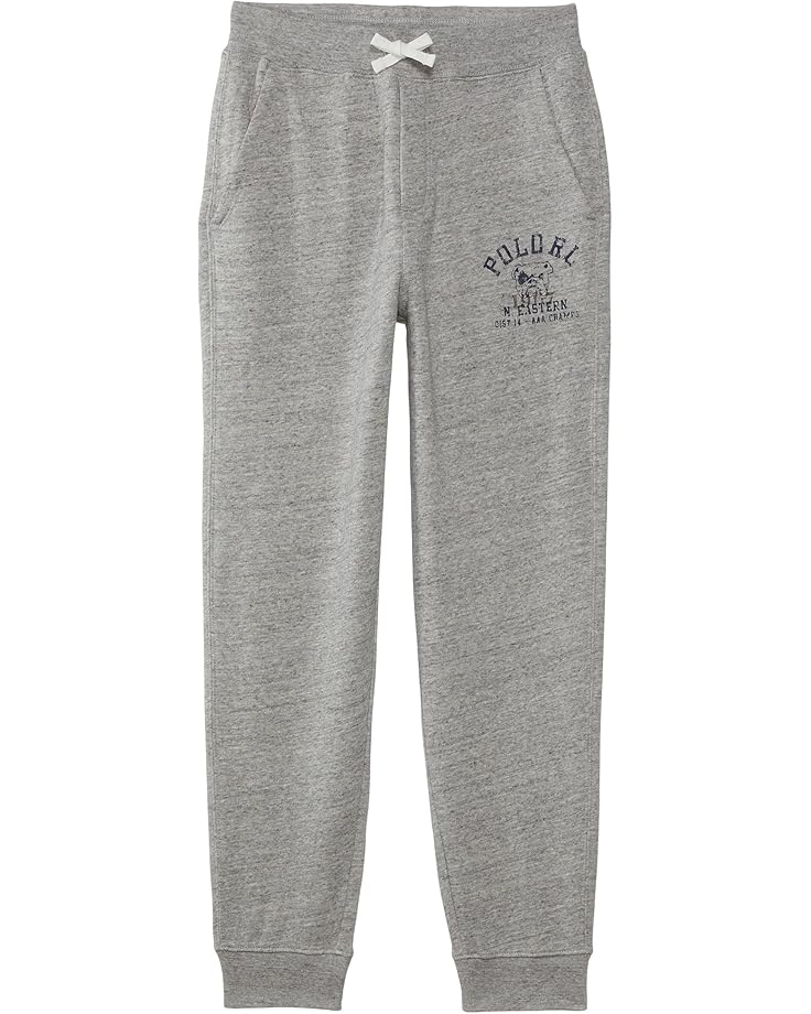 

Брюки Polo Ralph Lauren Kids Fleece Graphic Jogger Pants, цвет Salt & Pepper Heather