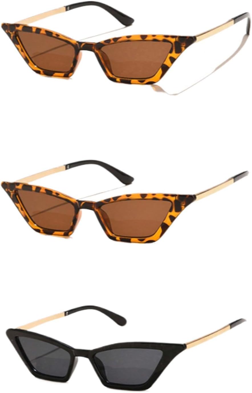 

Солнцезащитные очки с защитой от УФ-излучения UV400 | Металлические треугольные очки "кошачий глаз" | Для женщин и мужчин, для занятий спортом на открытом воздухе и вождения DSVIGF, 3pcs Z07a