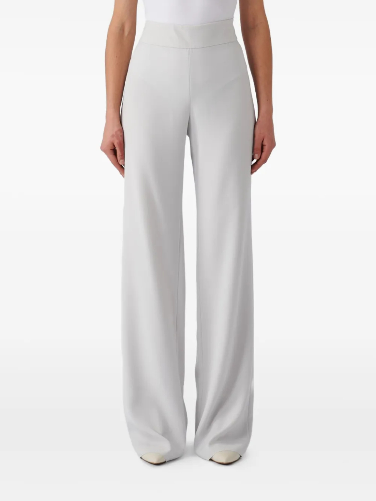 

Брюки с высокой талией Emporio Armani, серый