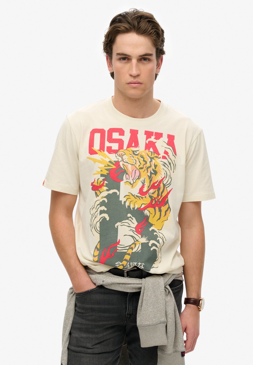 

Футболка с принтом OSAKA Superdry, белый